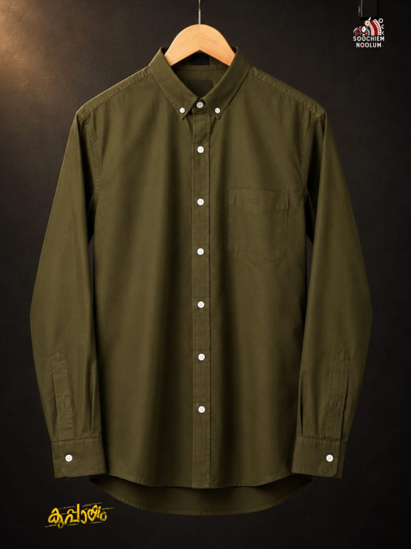SOLID COLOUR SHIRT - GREEN