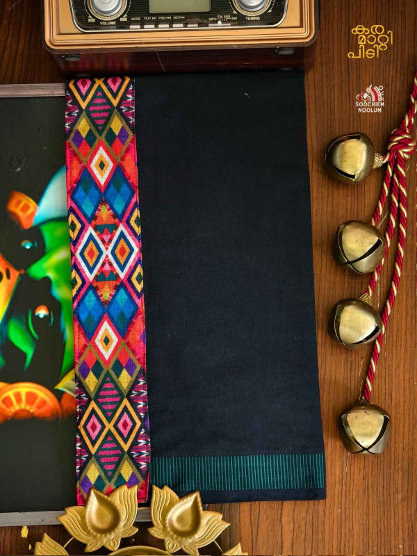 Black Limited Edition Premium Cotton Dhoti[DHOTI000408]