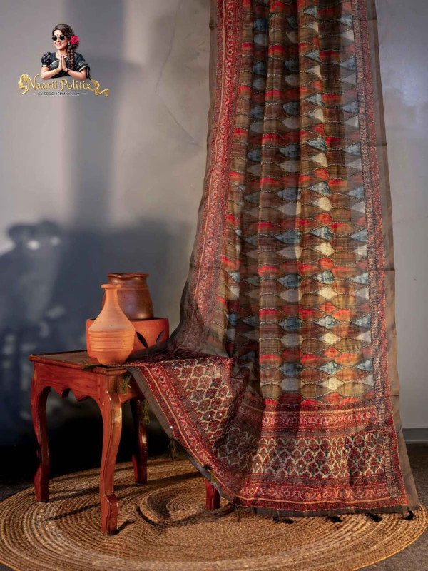 Soft Chanderi Cotton With Kantha Work [SAREE0000140]