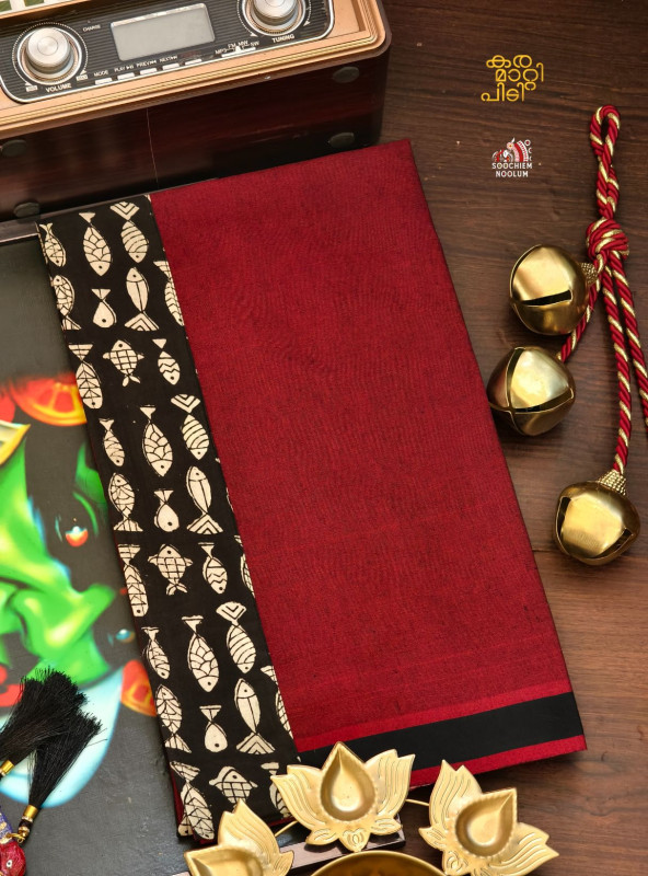 Marood Red Limited Edition Cotton Dhoti[DHOTI000301]