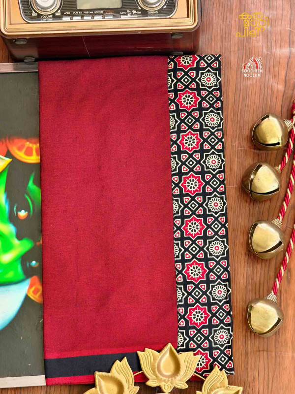 Marood Red Limited Edition Cotton Dhoti[DHOTI000345]