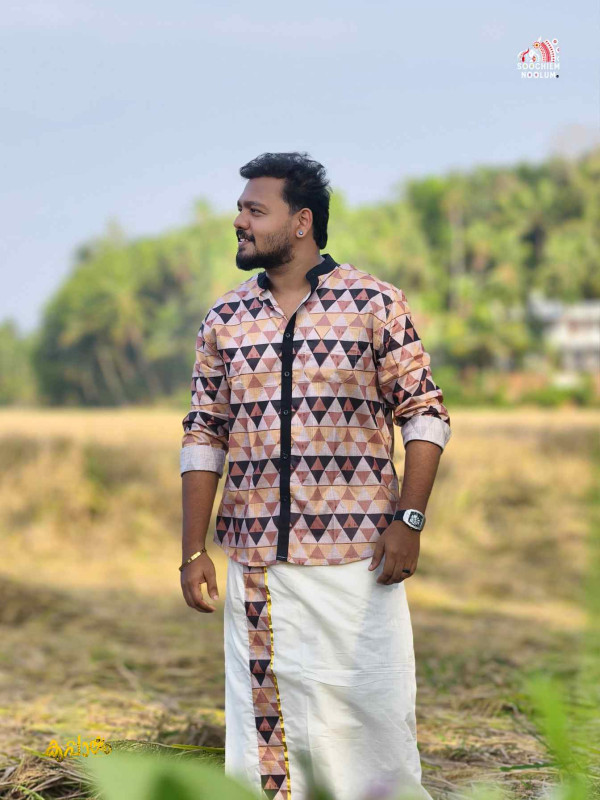 Designer Premium Shirt+ Double Cotton Dhoti Combo[COMBO000308]