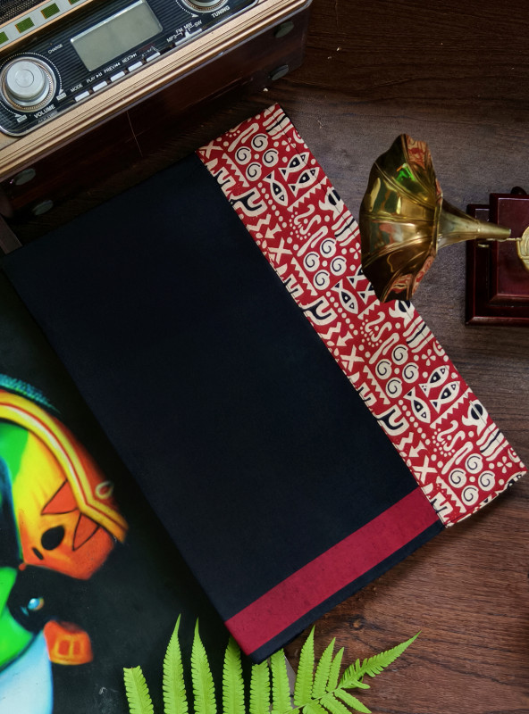 Black Limited Edition Premium Cotton Dhoti [Clearance Sale][DHOTI000238]