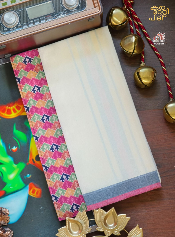 Off White Limited Edition Premium Cotton Dhoti [Clearance Sale][DHOTI000270]