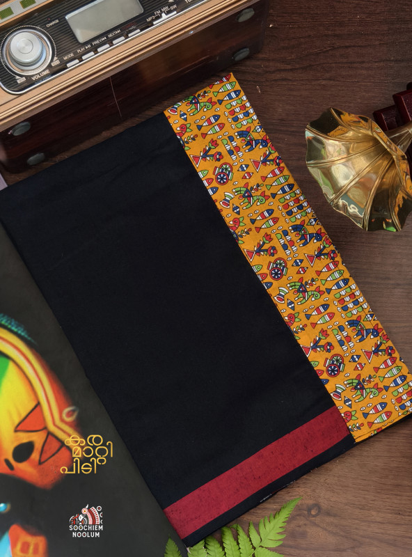 Black Limited Edition Premium Cotton Dhoti[DHOTI000199]