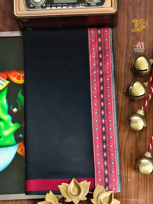 Black Limited Edition Premium Cotton Dhoti[DHOTI000362]