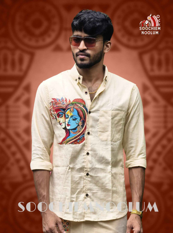 OFF-WHITE KRISHNA Printed Premium Shirt[SHIRT000192]