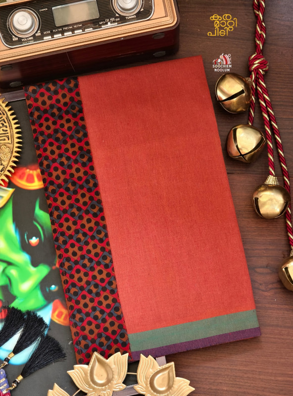 Kavy Orange Limited Edition Cotton Dhoti[DHOTI000279]