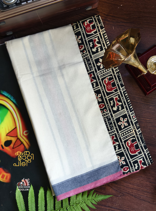 Off White Limited Edition Premium Cotton Dhoti [Clearance Sale][DHOTI00025]