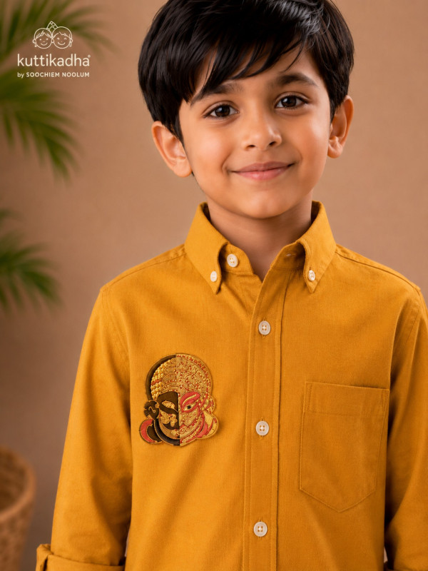 KAANTHA-KATHAKALI EMBROIDERED FULL SLEEV SHIRT FOR KIDS