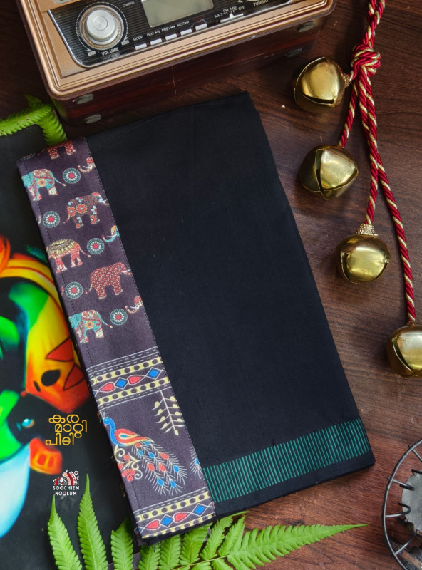 Black Limited Edition Premium Cotton Dhoti[DHOTI000249]