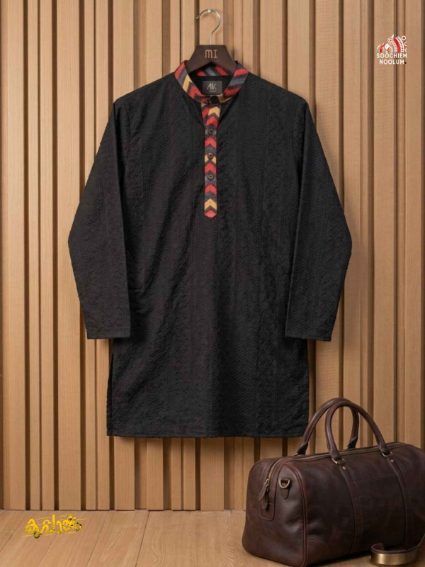 BLACK PREMIUM DESIGNER KURTA
