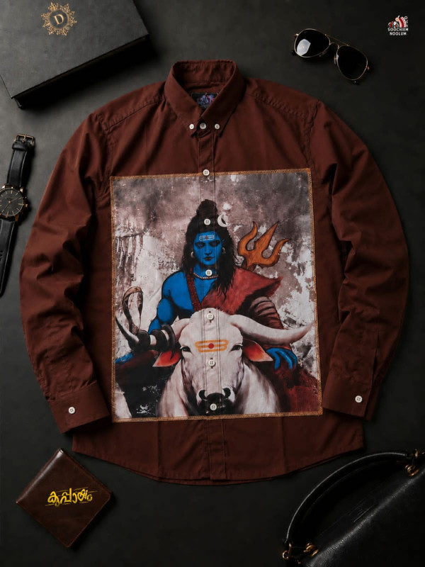SHIVA  PREMIUM CANVAS PATCH SHIRT