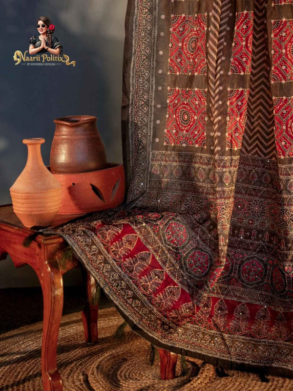 Soft Chanderi Cotton With Kantha Work [SAREE0000149]