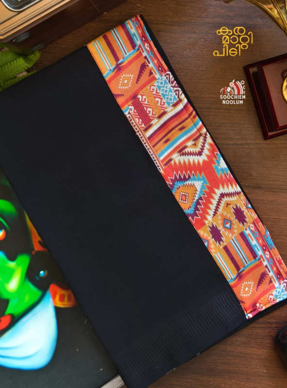 Black Limited Edition Premium Cotton Dhoti[DHOTI000130]