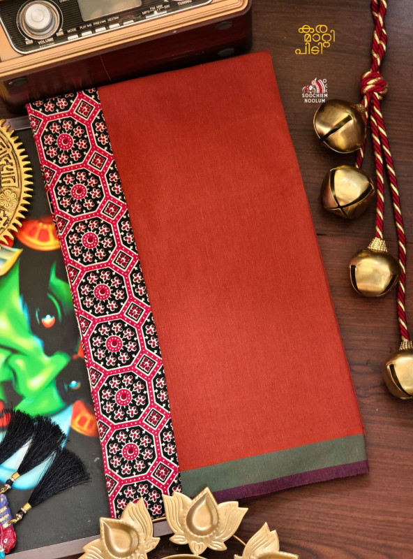 Kavy Orange Limited Edition Cotton Dhoti [Clearance Sale][DHOTI000149]