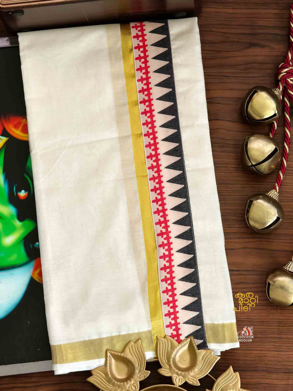 Golden Kasavu Limited edition Premium Double Dhoti[DOUBLE00013]