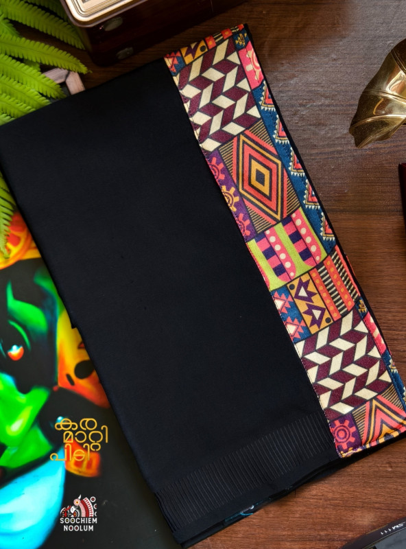 Black Limited Edition Premium Cotton Dhoti[DHOTI000129]