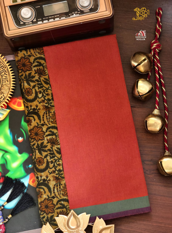 Kavy Orange Limited Edition Cotton Dhoti [Clearance Sale][DHOTI000154]