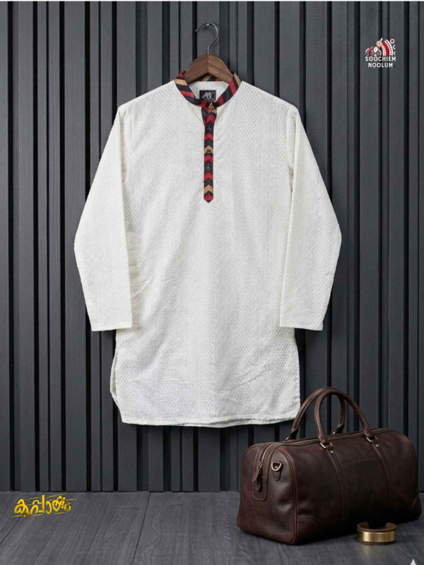 WHITE PREMIUM DESIGNER KURTA