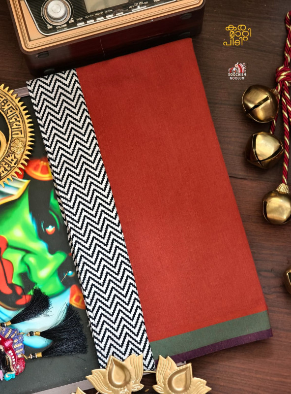 Kavy Orange Limited Edition Cotton Dhoti[DHOTI000222]