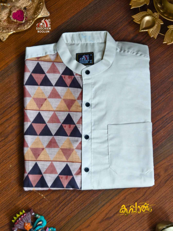 Off White Premium Designer Half patch Shirt[SHIRT000236]