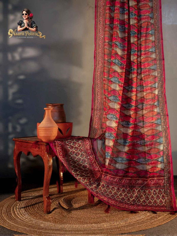 Soft Chanderi Cotton With Kantha Work [SAREE0000139]