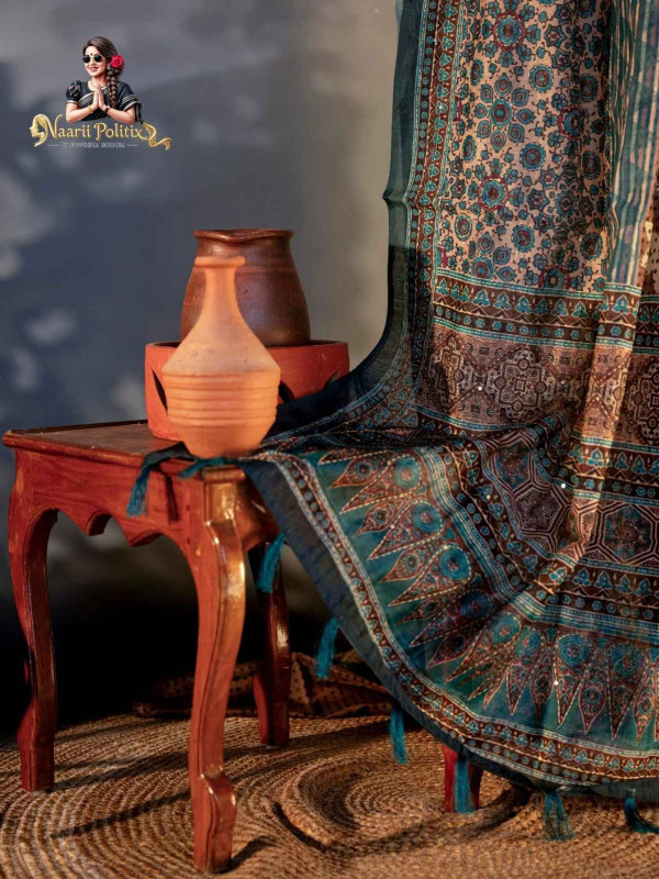 Soft Chanderi Cotton With Kantha Work [SAREE0000135]