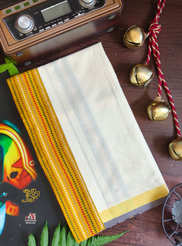 Off White Limited Edition Premium Cotton Dhoti [Clearance Sale][DHOTI000256]