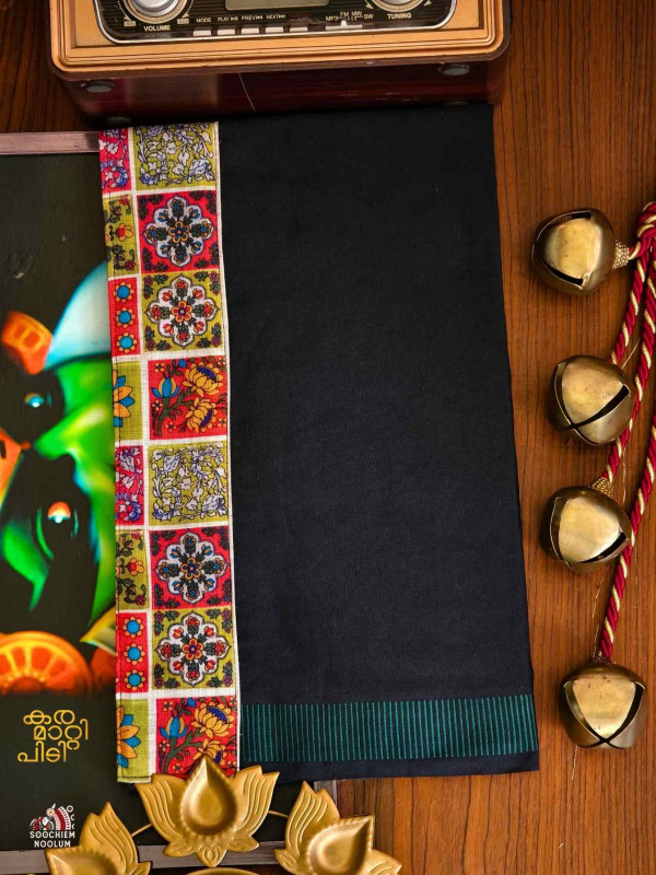 Black Limited Edition Premium Cotton Dhoti[DHOTI000409]