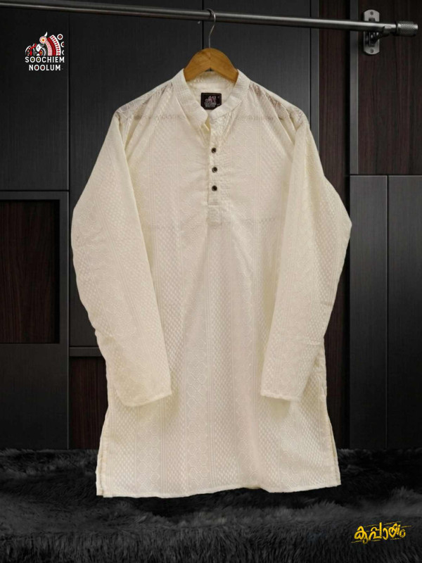 WHITE PREMIUM DESIGNER KURTA