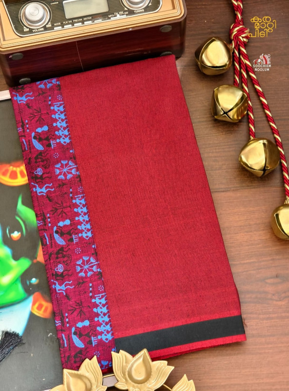 Marood Red Limited Edition Cotton Dhoti[DHOTI000109]