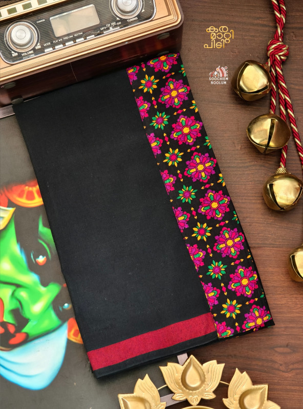 Black Limited Edition Premium Cotton Dhoti [Clearance Sale][DHOTI000133]