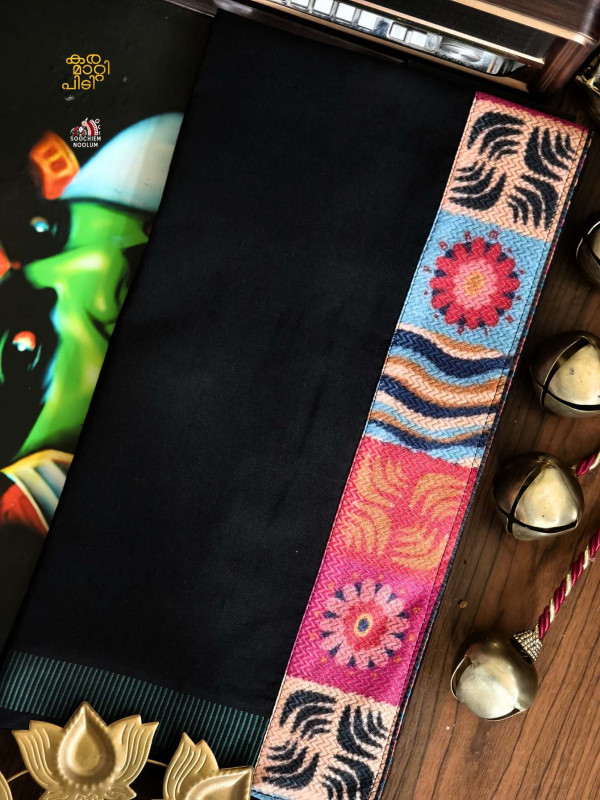 Black Limited Edition Premium Cotton Dhoti[DHOTI000369]