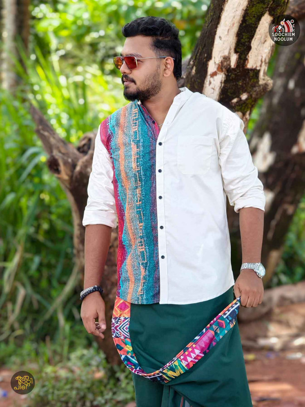 Off White Designer Half Patch Shirt[SHIRT00047]