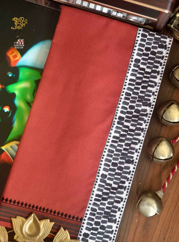 Kavy Orange Limited Edition Cotton Dhoti[DHOTI000384]