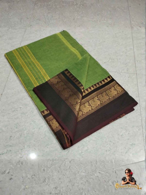 CHETTINAD COTTON SAREE - GREEN