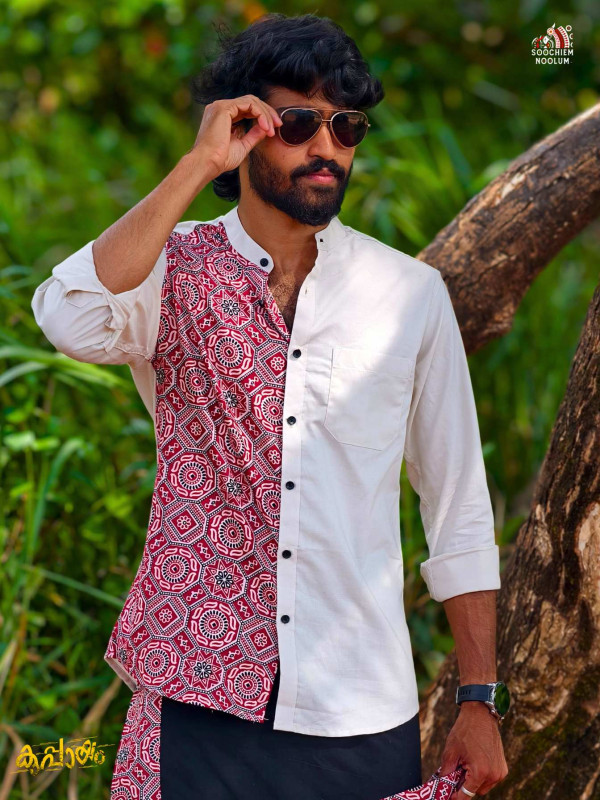 Off White Designer Half Patch Shirt[SHIRT00029]