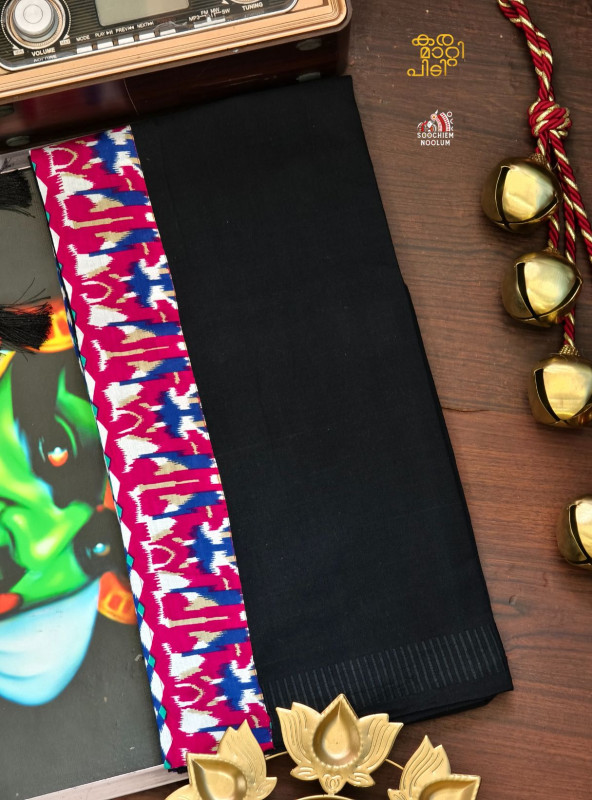 Black Limited Edition Premium Cotton Dhoti [Clearance Sale][DHOTI00048]