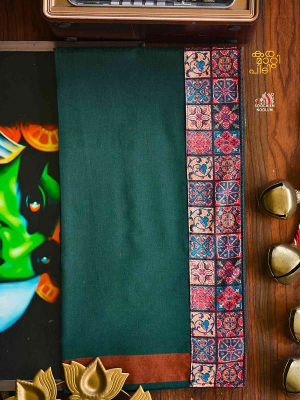 Bottle Green Limited Edition Cotton Dhoti[DHOTI000422]