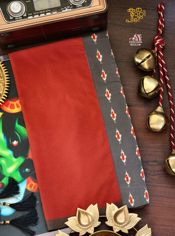 Kavy Orange Limited Edition Cotton Dhoti [Clearance Sale][DHOTI000159]